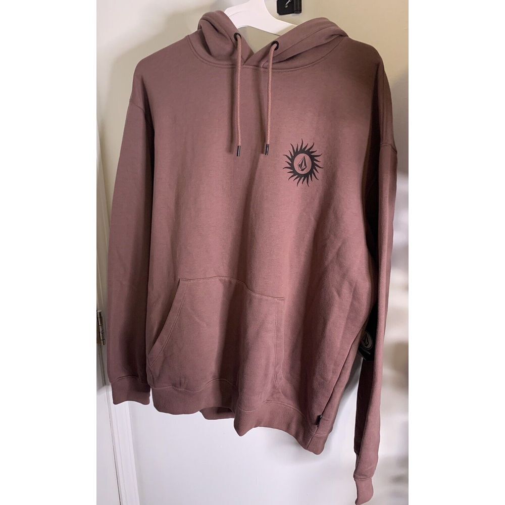 Volcom‎ Stone New Hooded Sweatshirt Sz XL Mauve